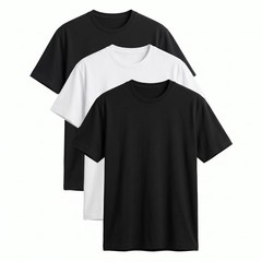 Women’s 3 Pack 100% Cotton T-Shirts Short Sleeve Crew Neck Casual Basic Tee