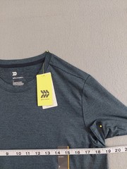 All In Motion Men T Shirt S Blue Crew Neck Short Sleeve Stretch Pullover Casual