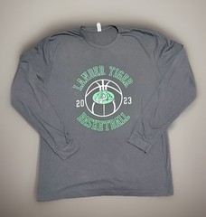 2023 Wyoming Lander Tiger Basketball Unisex Long sleeve Green/Black Next Level