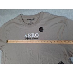 Aeropostale Men XL Oversized Fit Embroidery Art Logo T-Shirt Short Sleeve Cotton