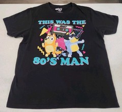 Bluey Bandit & Chilli Heeler “This Was The 80’s Man” T-Shirt Adult Size L USED