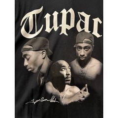 2Pac Tupac Shakur Graphic T-Shirt Large Black Amaru Entertainment Hip Hop