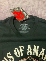 2 Sons Of Anarchy Shirts Redwood Original Moto Club OutLaw Black T Shirts Small