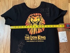NWT Disney The Lion King The World’s #1 Musical T-Shirt Youth Size Y-L in Black