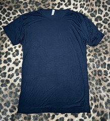 American Apparel Shirt Men Size Medium Viscose Blue VTG Y2K Indie Sleaze