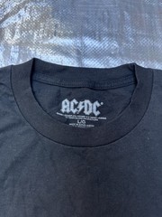 AC/DC Live Black Graphic Long Sleeve Tee – Lightning Stage Print Sz men’s large