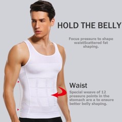 3 Packs Body Shaper Slimming Abdomen Vest Compression Shirt Tank Tops Shapewear