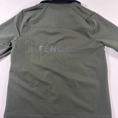 Tenore Zip Up Shirt Jacket Polo Short Sleeve Green Logo Pocket Men’s L