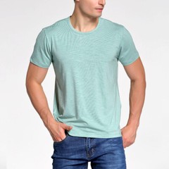 Men’s Ultra Soft Bamboo Viscose T Shirt Short Sleeve Casual Tee Tops Green