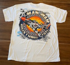 MAN-O-WAR P-51 MUSTANG SQUARE 1 AVIATION TSHIRT 2XL GILDAN PRINTED USA