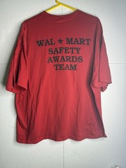 Vintage Y2K Wal-Mart Count On Me To Be Accident Free Safety Greeter T-Shirt 3XL