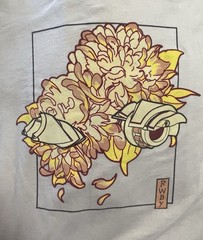 RWBY, Manga Anime, Mens XL Beige Short Sleeve Tee Shirt, preowned