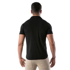 TOF PARIS T-Shirts Short Sleeved Cotton Pique Shirt Black 33