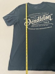 Pendleton Cowboy Horse Western Rodeo Woolen Mills Graphic T-Shirt Large Buffalo
