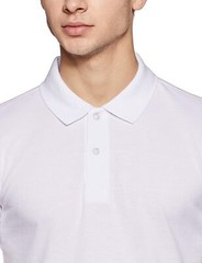 Solid White Cotton Polo Collar T shirt Casual Formal Wear Regular Fit Unique Boy