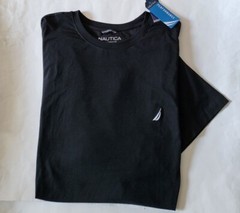 NAUTICA Mens t-shirt crew neck Size 2XL 3XL Navy Black short sleeve