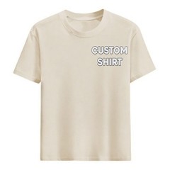 Personalized Casual T-Shirt with Custom Logo Pattern – Soft Tee for Men Women