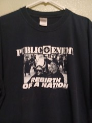 Vintage Public Enemy Rebirth of A Nation T-Shirt Size 2XL Used As-Is Distressed