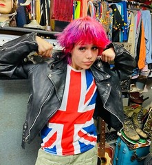 Vintage Rock Shirt UNION JACK 1980’s Muscle T UK British Flag