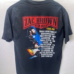 Zac Brown Band 2012 Tour Shirt Mens L Music Country T-shirt Black Event 1874