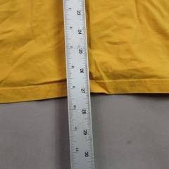 prAna Men’s L Large Mustard Yellow Organic Cotton Graphic Logo T-Shirt Tee