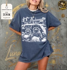 Raccoon Funny Gangsta Animal Comfort Tee