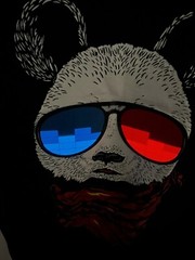Sound Activated LED Bear Tee Shirt Size M Men’s Works Great.