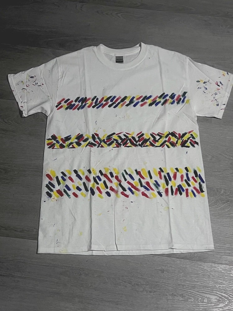 90’s Style Contemporary Colors Hand Painted Tshirt