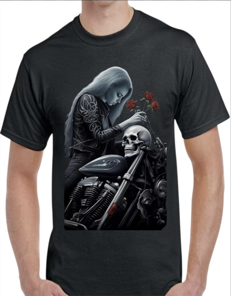 Dia De Los Muertos Black Men’s T-Shirt Small To 3X-Large #7