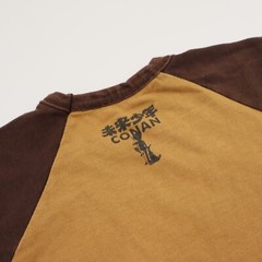 Vtg Future Boy Conan Anime Shirt Mens XS/S Long Sleeve Japan Graphic 70s 80s Tee