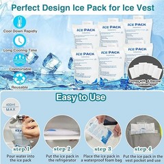 Chaleco refrigerante para hombres y mujeres (accesorios para motociclistas)