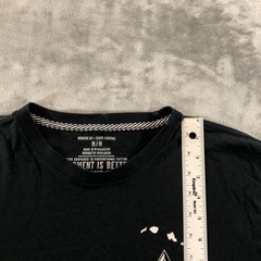 Volcom Shirt Mens Medium Black Hawaii Islands Logo Graphic Tee Organic Cotton