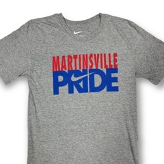 Nike Martinsville Pride USA College Graphic T Shirt Marl Grey (S)