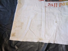 Bob Marley Vintage T Shirt Size XL Wake Up And Live Cut Off Sleeveless Spots