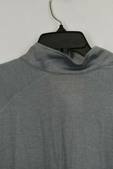 Ahead USA Mens Gray Stand-Up Collar 1/4 Zip Long Sleeve Stretch T Shirt XL