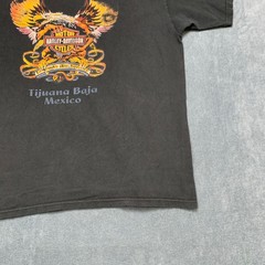 Yazbek Harley-Davidson Tijuana Baja T Shirt Mens Large Black Cotton Logo Outdoor