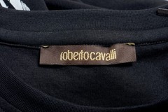 Roberto Cavalli Men’s Black Graphic Lion Crewneck T-Shirt Size S M L XL 2XL