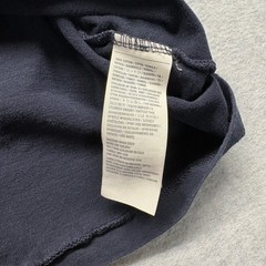 Abercrombie & Fitch Mens Muscle Fit T-Shirt Navy Blue Yellow Logo Moose Large