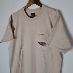 Vintage Harley Davidson T-Shirt Mens Large Beige Holoubek Ann Arbor, MI USA 98′