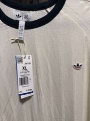 adidas x CLOT Rib Tee By Edison Chen Size XL Cream White / Green Night