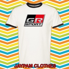 GR Sport Gazoo Racing Japan Car Tuner Men’s Ringer Black Size S – 3XL