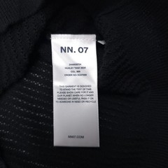 NN07 Huxley Tank Top Mens XL Black Cotton Open Knit Ribbed Collar Cotton