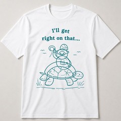 Funny Cartoon Turtle T-Shirt For Summer Beach Casual Wear Vacation Graphic Tee
