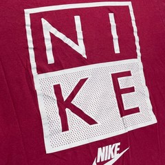 Nike Mens Athletic Cut Graphic T-Shirt Maroon Red Cotton Large 561416-69X