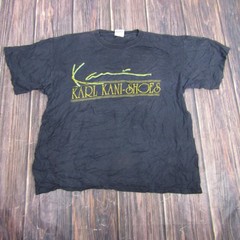 Vintage Karl Kani Shoes Shirt Mens XL Black Graphic Tee Hip Hop Streetwear 90s