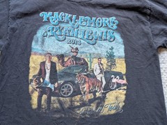 Macklemore Ryan Lewis Hanes Shirt Mens Large Black 2013 World Tour Hip Hop Band