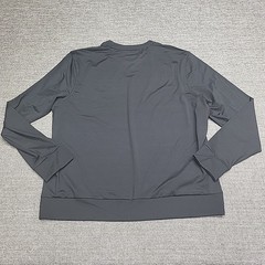 Members Mark Mens Pullover Large Size Black Long Sleeves Top Zip Pocket