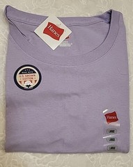 Hanes Ultimate X-Temp Short Sleeve T-Shirt LAVENDER – L – Cooling Wicking