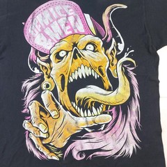 Vintage Y2K Of Mice & Men Band Demons Snapback Emo Scene MySpace Era T-Shirt L
