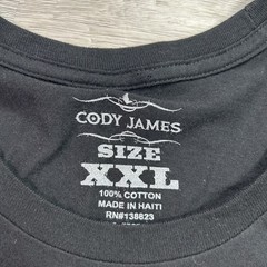 Cody James Shirt Mens 2XL Black Skull Cowboy Horse Flag Graphic Tee Western